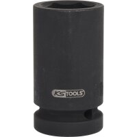 1" Sechskant-Kraft-Stecknuss, lang, 95 mm