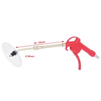 Teleskop-Druckluft-Ausblaspistole 90-190mm mit Schutzschild