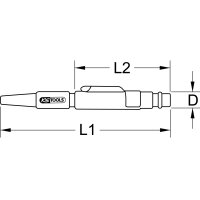 Druckluft-Ausblasstift, 110mm