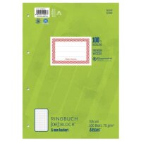 Ringbuchblock - A4, 100 Blatt, 70 g/qm, kariert