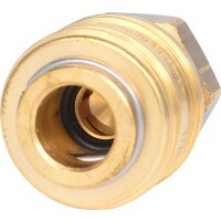 Messing-Kupplung mit Außengewinde, G1/4"AG
