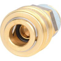 Messing-Kupplung mit Außengewinde, G1/2"AG