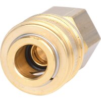 Messing-Kupplung mit Innengewinde, G1/4"IG