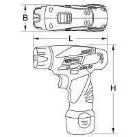 1/4 Akku-Bit-Schrauber, 24Nm, 400 U/min 10,8V, ohne Akku und Ladegerät