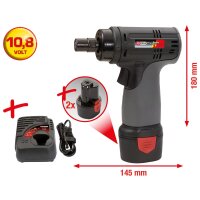 Akku-Hochleistungs-Schleifer, 22.000 U/min 10,8V, mit 2 Akkus und 1 Ladegerät