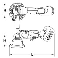 Akku-Poliermaschine, 2.300 U/min 18V, ohne Akku und Ladegerät