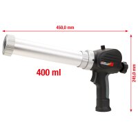Akku-Kartuschen-Pistole 400 ml ohne Akku und Ladegerät