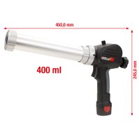 Akku-Kartuschen-Pistole 400 ml mit 1 Akku und 1 Ladegerät