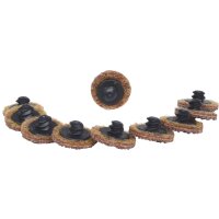 Ersatz-Schleifpads, Ø26,7mm, Körnung 80, 10er Pack