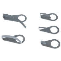 Schaberklinge, gebogen, geschwungen, Klingenlänge 63mm