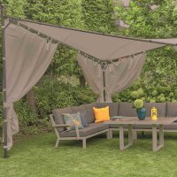 Seitent. Berlino 4x4,grau 2tlg, 160g/m² Polyester 3
