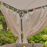 Seitent. Berlino 4x4,grau 2tlg, 160g/m² Polyester 4