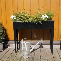 Hochbeet Slim 98x25x82 cm, pulverbesch. 2