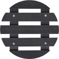 Pflanzenroller WPC, rund 30 cm, anthrazit 2