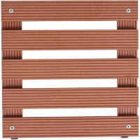 Pflanzenroller WPC, eckig 30x30 cm, natur 2