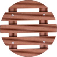 Pflanzenroller WPC, rund 30 cm, natur 2