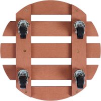 Pflanzenroller WPC, rund 30 cm, natur 3