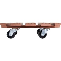 Pflanzenroller WPC, rund 30 cm, natur 4