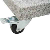 Ennio Base Granit 90 kg mit Rollen, light grey 3