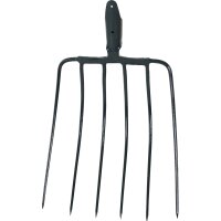 Maisgabel 6Z ohne Stiel mit D&uuml;lle anthrazit
