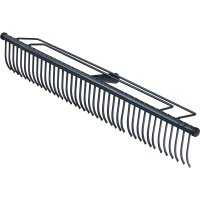 Rasenrechen 40 Zink. 70cm ohne St. anthrazit 1