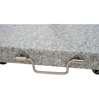 Ennio, Granitst., 28kg eckig mit Griff+Rolle 2