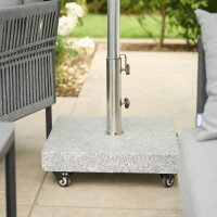 Ennio, Granitst., 28kg eckig mit Griff+Rolle 6