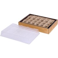 Anzuchtvollholzkiste mit 24 Töpfen biol. abbaubar 3