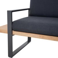Bari Dining Set, 2-tlg, Alu, teaklook,inkl.Kissen 4
