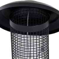 Futtersäule schwarz Aluminium, für Erdnüsse 4