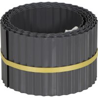 Rasenkante Metall grau 6m x 15cm