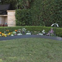 Rasenkante Metall grau 6m x 15cm 3