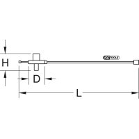 3/4" Drehwinkelmessscheibe, Kralle