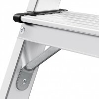 Hailo Stehleiter beidseitig D60 StandardLine silber 2x 5 Stu