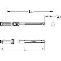 14x18mm ERGOTORQUE®precision Einsteck-Drehmomentschlüssel, 150-750Nm