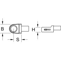 9x12mm Einsteck-Ringschlüssel, 16mm