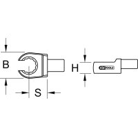 9x12mm Einsteck-Ringschlüssel offen, 17mm