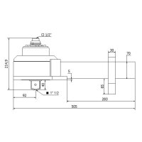 Drehmoment-Vervielfältiger 1/2" x 1.1/2", 9500Nm