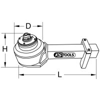 Drehmoment-Vervielfältiger 1/2" x 1.1/2", 9500Nm