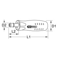 1/4" Festeingestellter Drehmomentschraubendreher, 100-180cNm