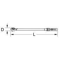 1/4" Industrie Drehmomentschlüssel,umschaltbar, 3-15Nm