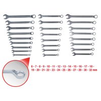 Ringmaulschlüssel-Satz, 25-tlg gekröpft, 6-32mm