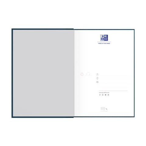 OXFORD Notizbuch Office Essentials DIN A5 kariert, schwarz Hardcover 192 Seiten