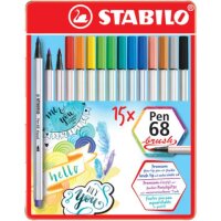 STABILO Pen 68 brush Brush-Pens farbsortiert,
