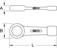 Schlag-Ringschlüssel, 105mm