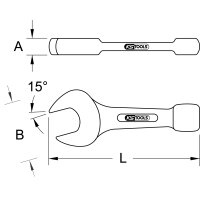 Schlag-Maulschlüssel, 4.1/2"