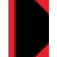 Chinakladde, A4, 96 Blatt, blanko, schwarz/ro