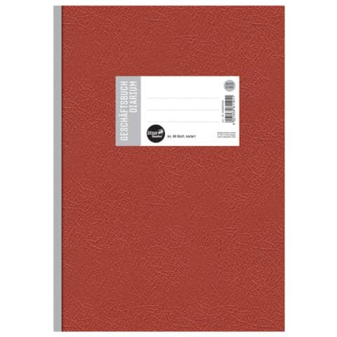 Ursus Geschäftsbuch DIN A4 kariert, rot Hardcover 192 Seiten