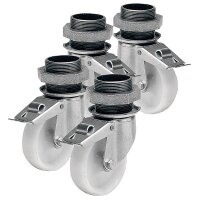 Set 2+2 Räder mit Bremse (spezielle gallery