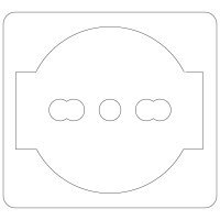 Schukostecker mit quadratischer Klappe I gallery